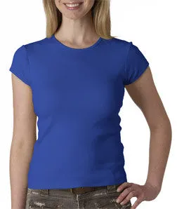 1001 Bella Canvas Ladies' Baby Rib Short-Sleeve Crew Neck Tee True Royal