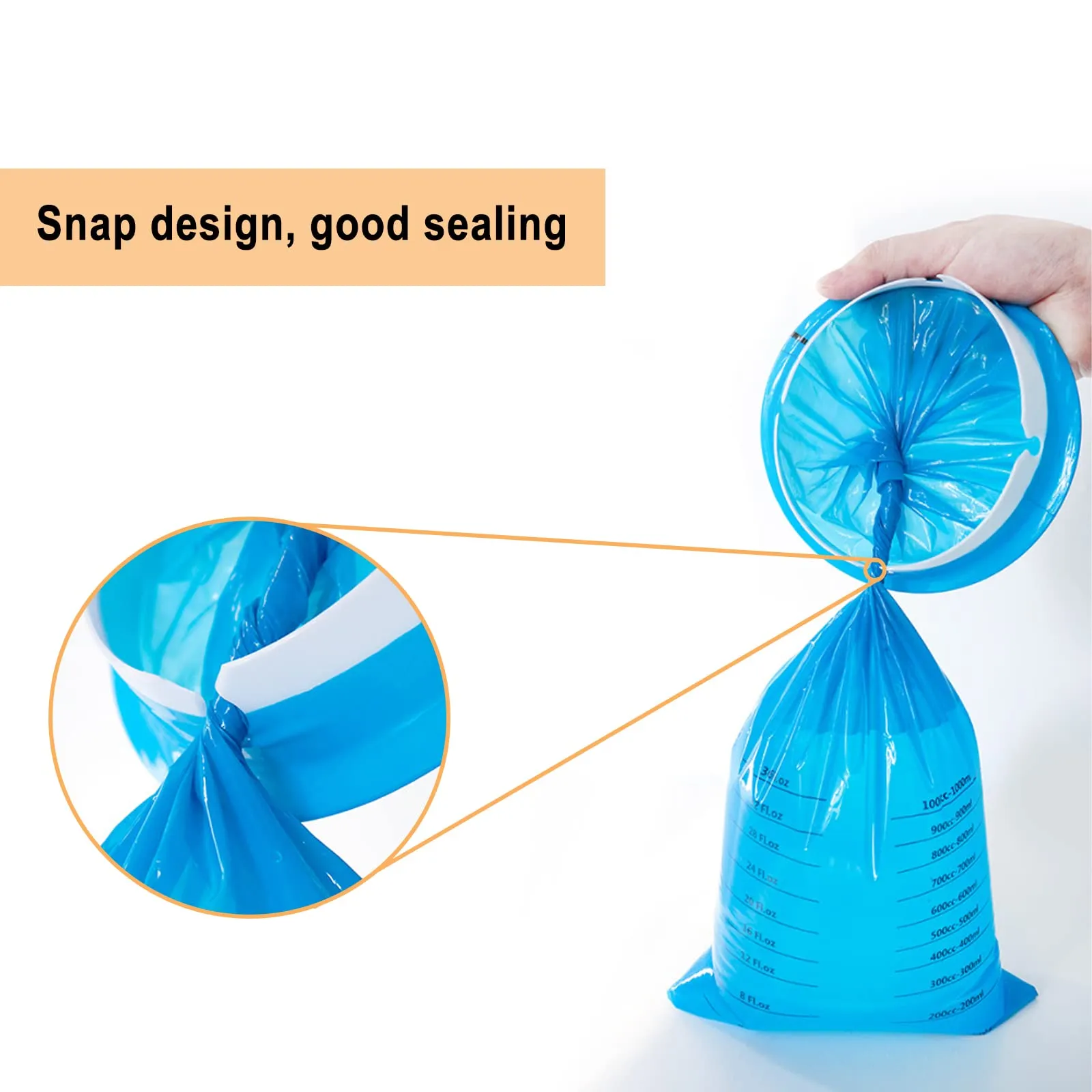 12Pack Vomit Bags Disposable Emesis Bags, Barf Bags Sick Bag with Snap for Car Travel Aircraft Motion Morning Sickness Airsick 1000ML Blue