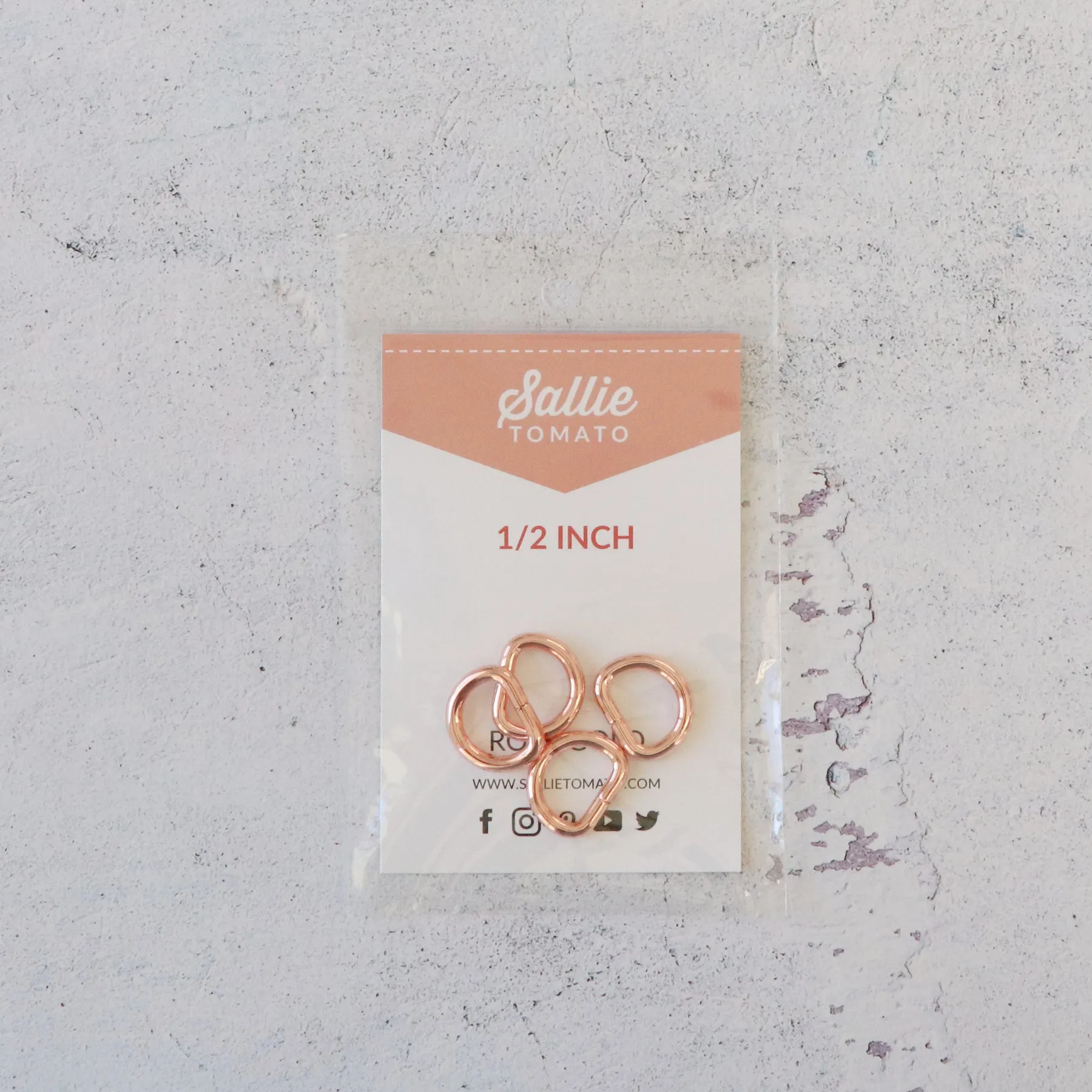 1/2" D-Rings (4ct)