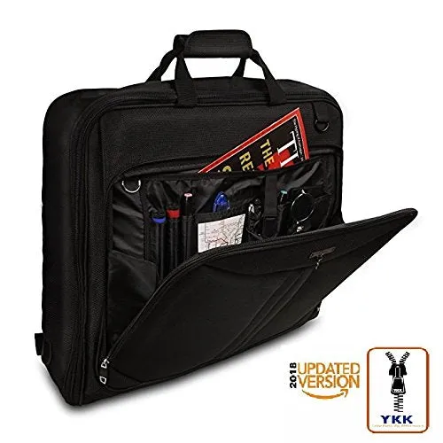 3 Suit Carry On Garment Bag for Travel & Business Trips With Shoulder Strap 40'' Bagazzi Brand