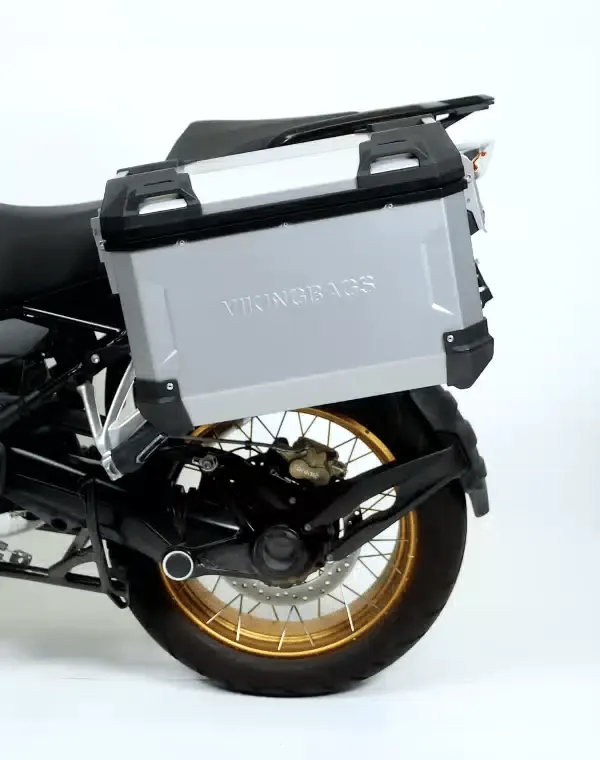 45L - Apex XL Kawasaki VERSYS 1000 Aluminum Side Cases Silver