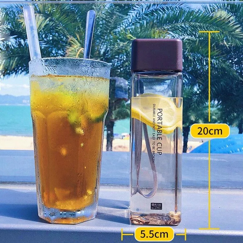 500ml Clear Heat-Resistant Water Bottle - The Essential Hydration Solution for Active Lifestyles