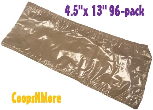 96 pack of 4.5"x13" Quail/Poultry Shrink Bags Chicken Freezer