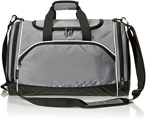 Amazonbasics Sports Duffel - Medium, Grey