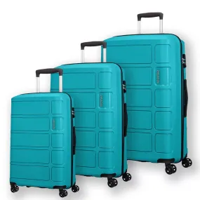 AMERICAN TOURISTER 3-Piece Summer Splash Hardside Luggage Set With TSA Lock System in Summer Blue