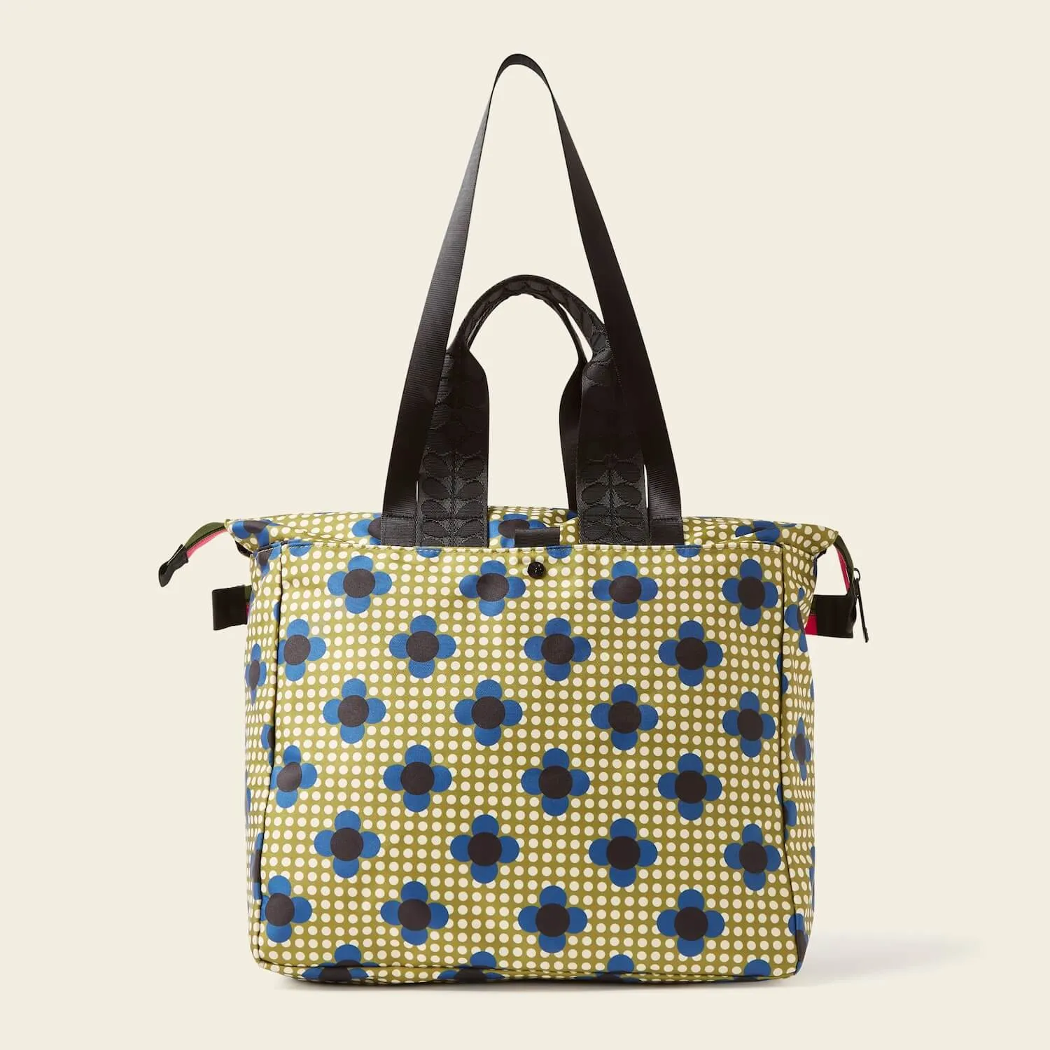 Axis Tote - Flower Polka Dot Olive