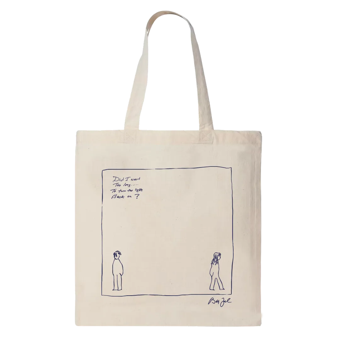 Billy Joel "Turn The Lights Back On" Natural Tote Bag