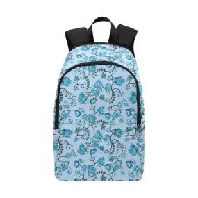Blue Floral Amour Fabric Backpack for Adult