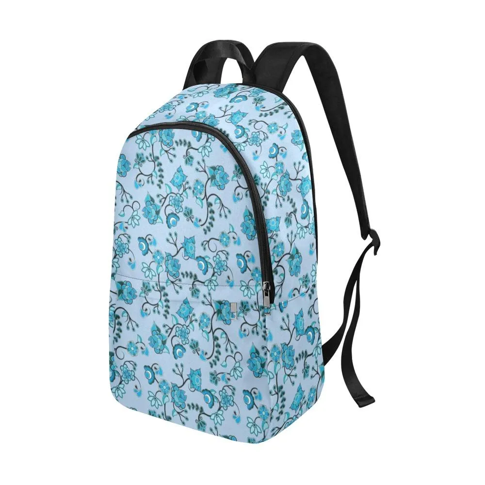 Blue Floral Amour Fabric Backpack for Adult