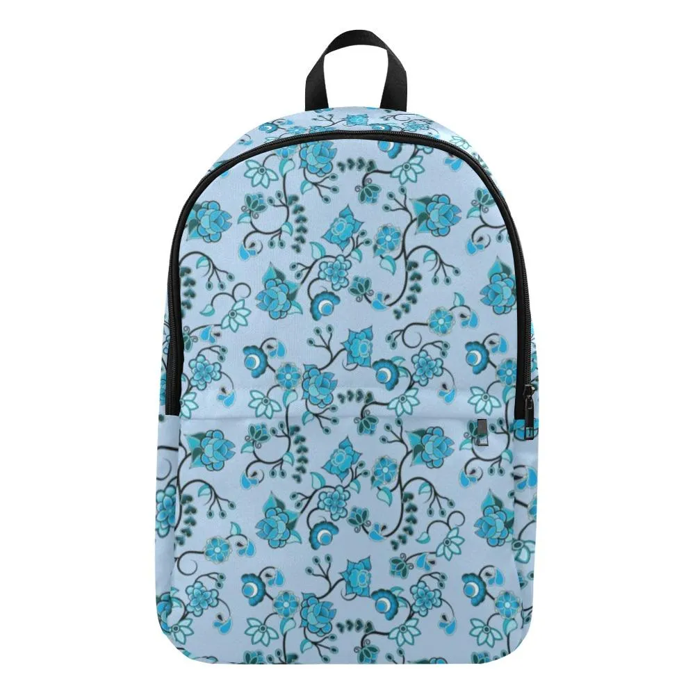 Blue Floral Amour Fabric Backpack for Adult