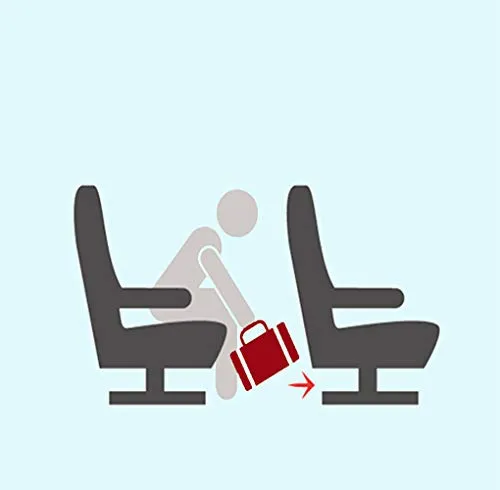 Boardingblue Under Seat 18" Duffel Bag Personal Item for Spirit & Frontier Airlines   Bonus.(Red