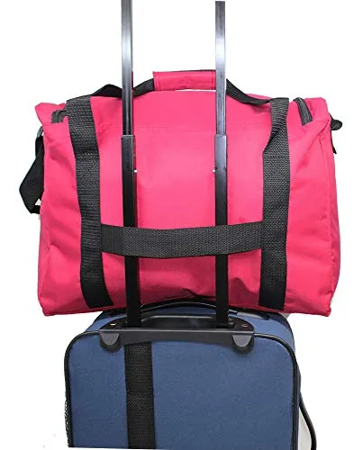 Boardingblue Under Seat 18" Duffel Bag Personal Item for Spirit & Frontier Airlines   Bonus.(Red