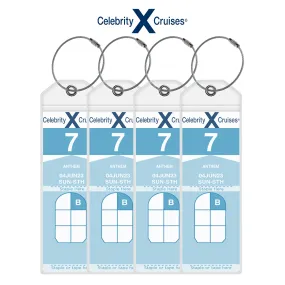 Celebrity Luggage Tag Holders - Set of 4