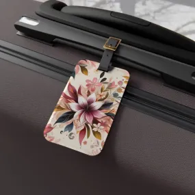 Chic Floral Luggage Tag that Makes a Statement