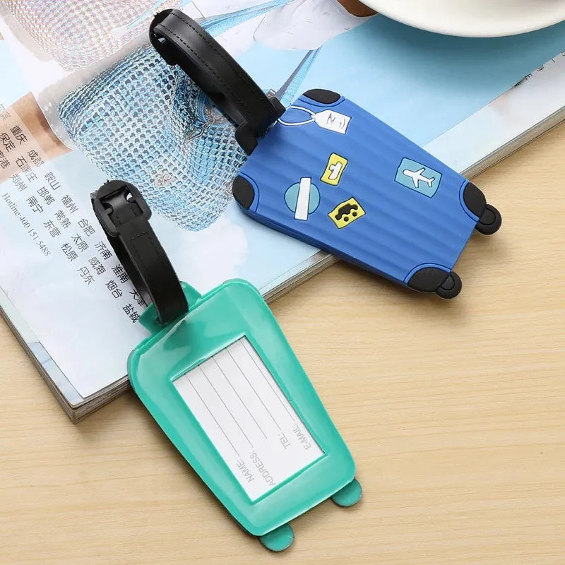 Cute Silicon Suitcase ID Address Holder Baggage Luggage Tags