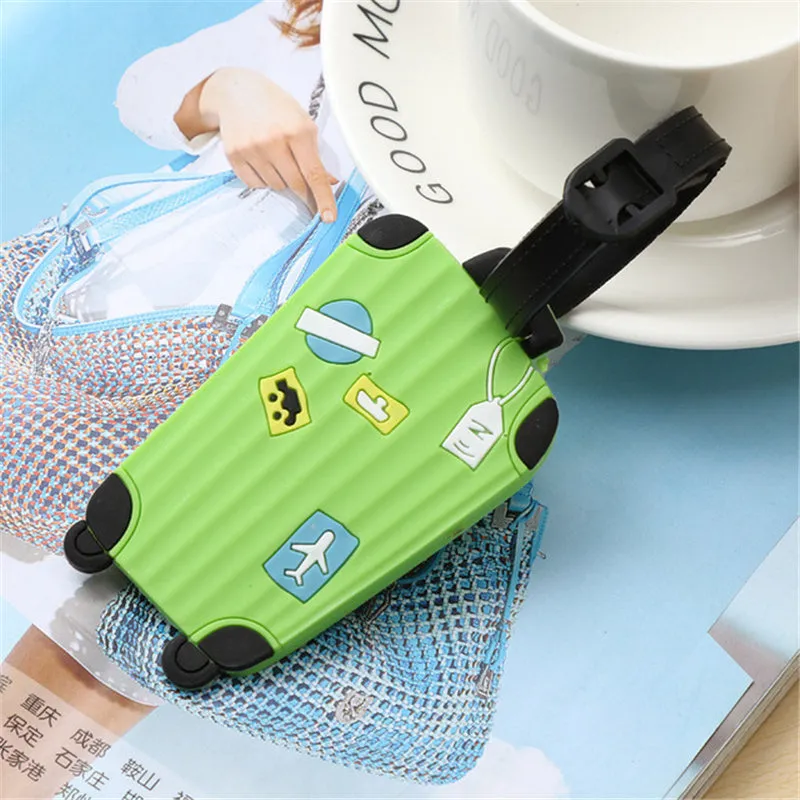 Cute Silicon Suitcase ID Address Holder Baggage Luggage Tags