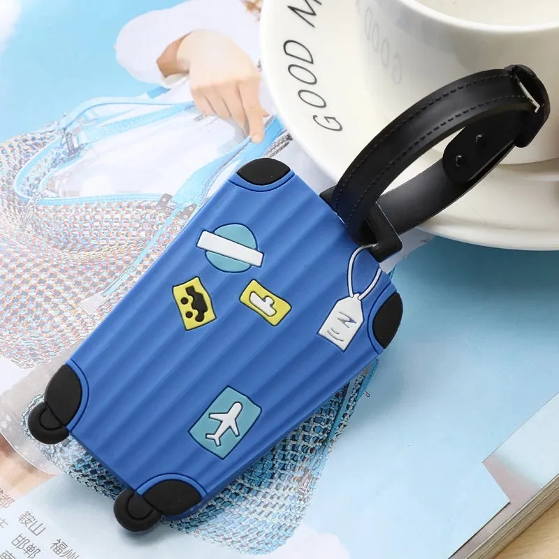 Cute Silicon Suitcase ID Address Holder Baggage Luggage Tags