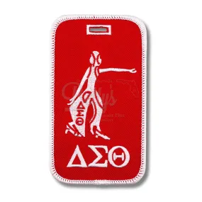 Delta Sigma Theta ΔΣΘ Lady Fortitude Embroidered Luggage Tag
