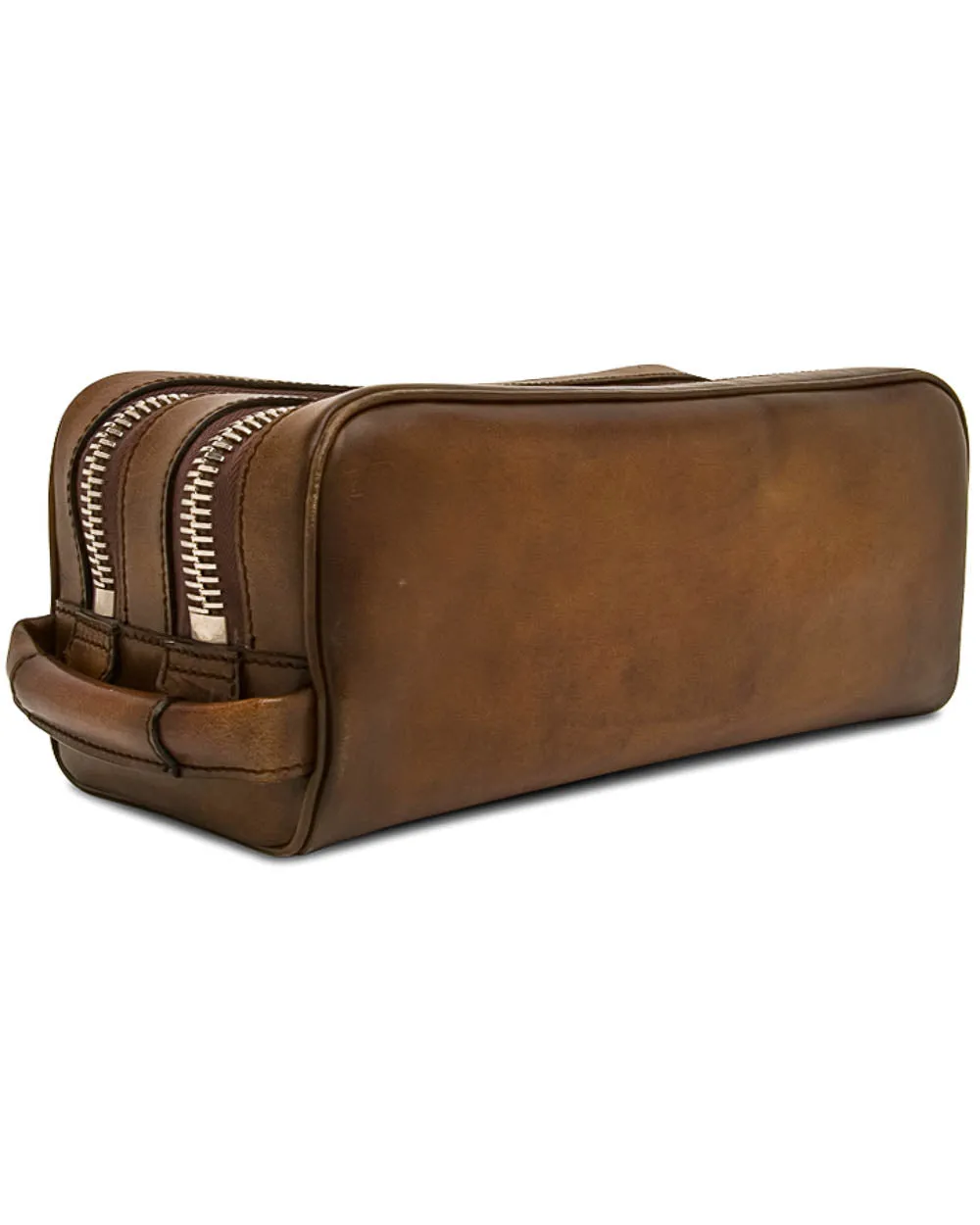 Double Zip Dopp Kit in Okra