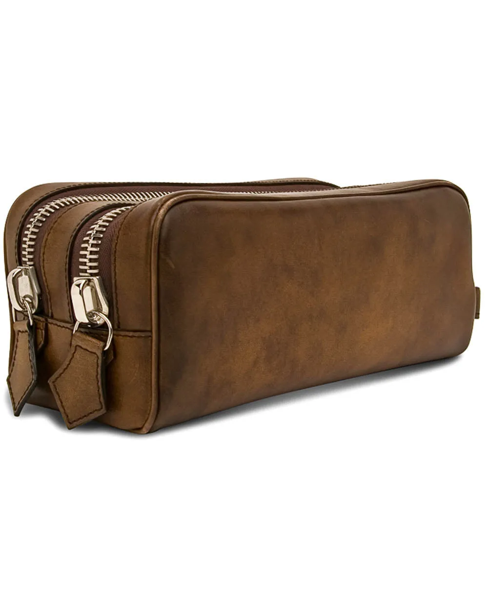 Double Zip Dopp Kit in Okra