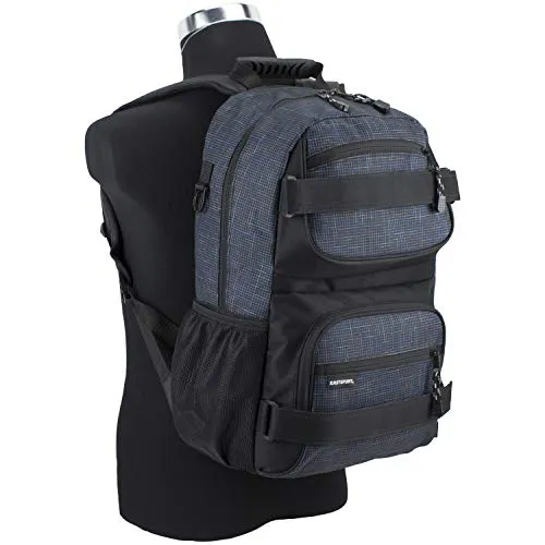 Eastsport New Double Strap Skater Multipurpose Backpack, Navy/Gradient Ripstop Print