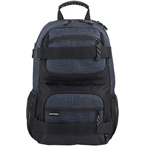 Eastsport New Double Strap Skater Multipurpose Backpack, Navy/Gradient Ripstop Print