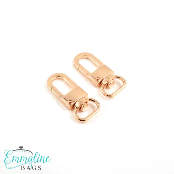 Emmaline Swivel Snap Hook - 1/2" Wristlet/Strap Hook Pack