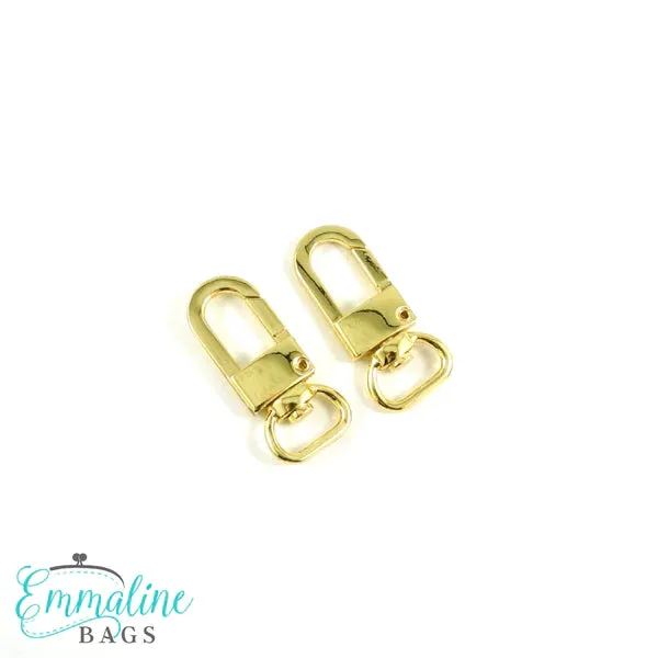 Emmaline Swivel Snap Hook - 1/2" Wristlet/Strap Hook Pack