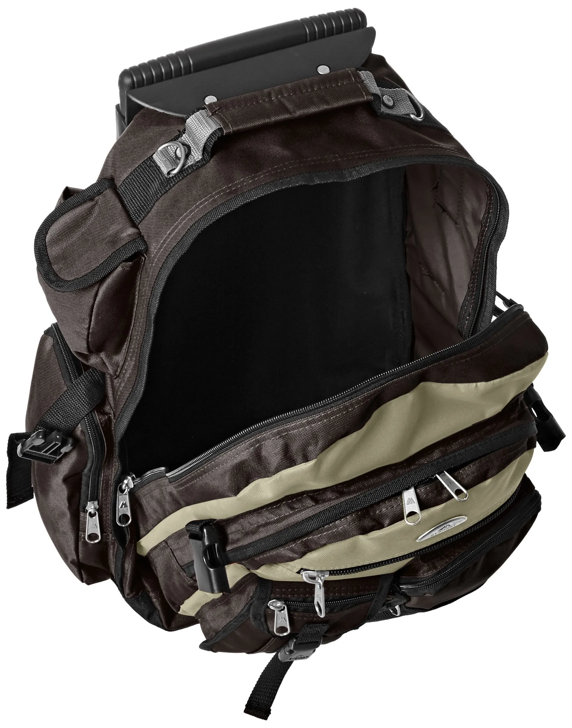 Everest Deluxe Wheeled Backpack, Khaki, One Size