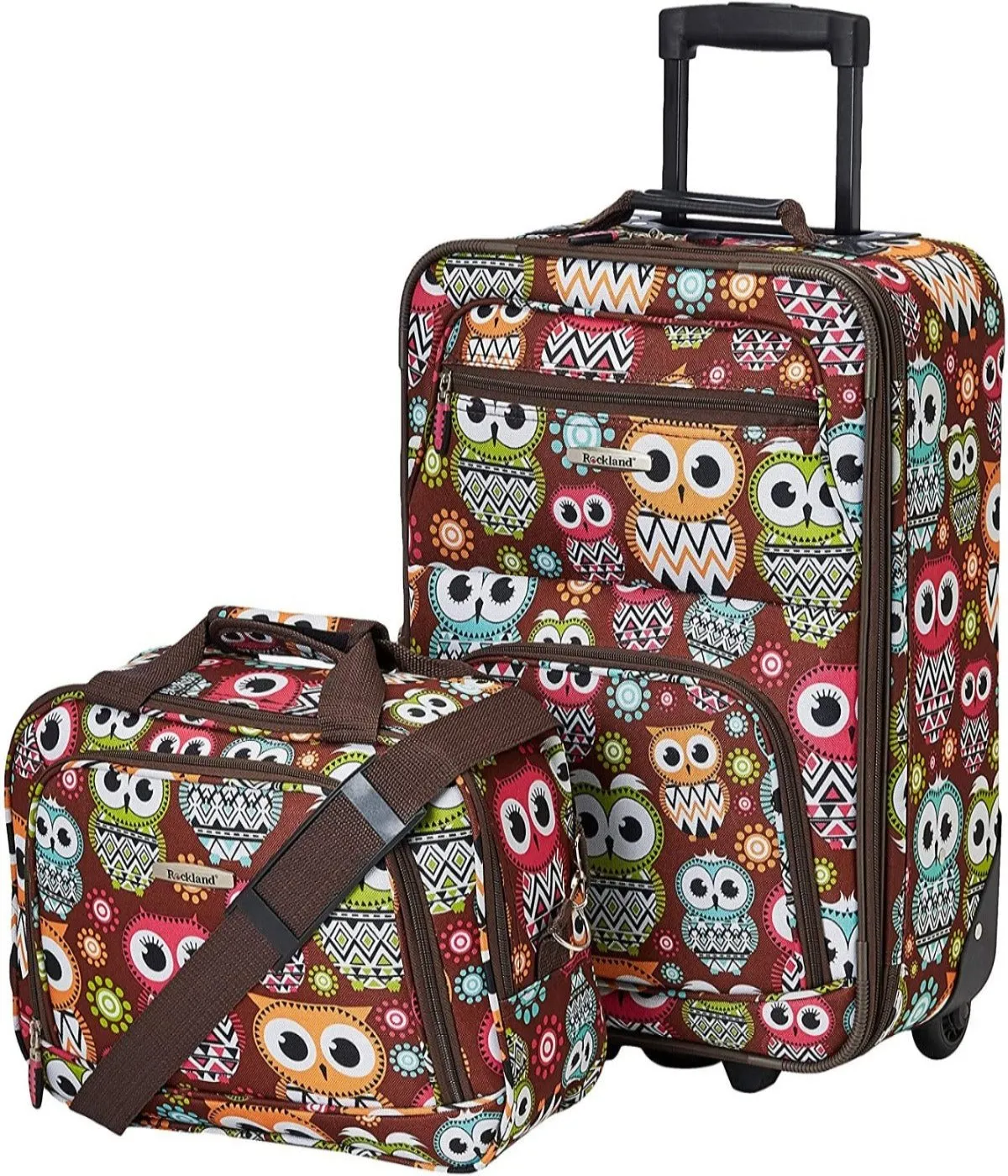Fashion Soft-side Upright Luggage 2-Piece Set