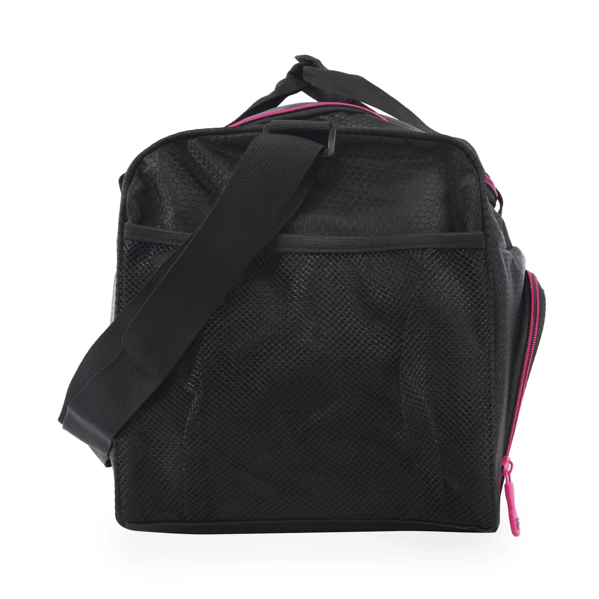 Fila Kelly 19-in Sports Duffel Bag, Black Fuchsia, One Size