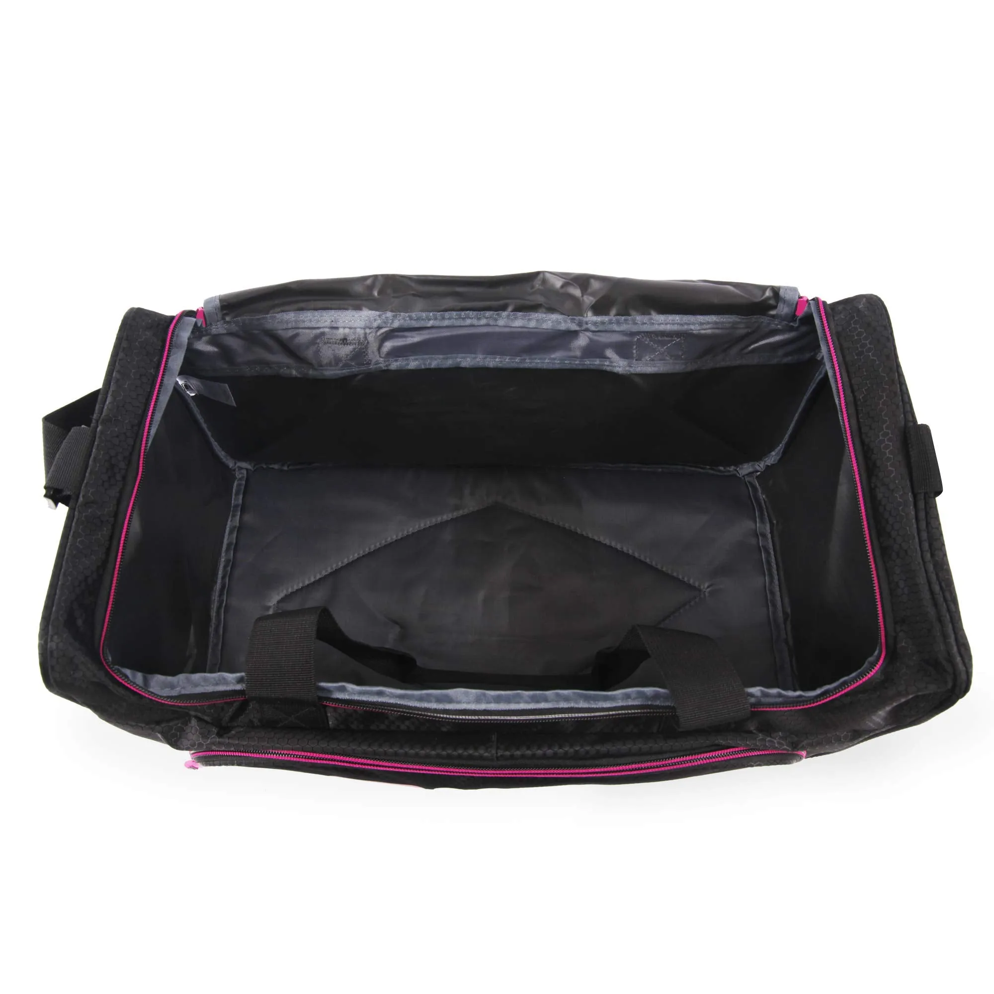 Fila Kelly 19-in Sports Duffel Bag, Black Fuchsia, One Size