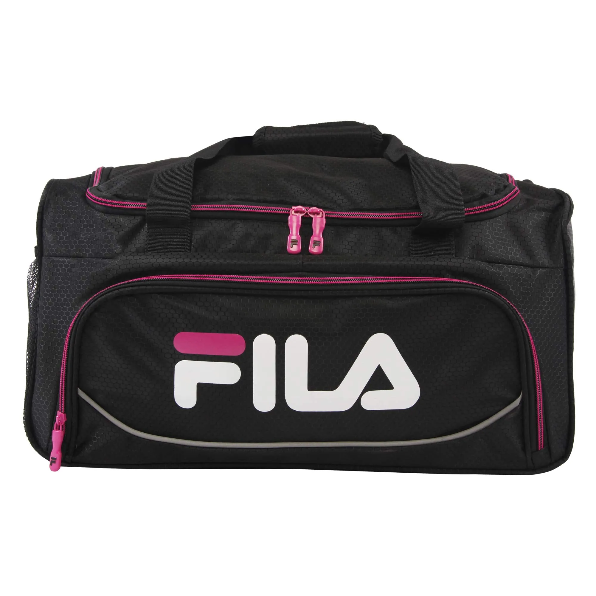 Fila Kelly 19-in Sports Duffel Bag, Black Fuchsia, One Size