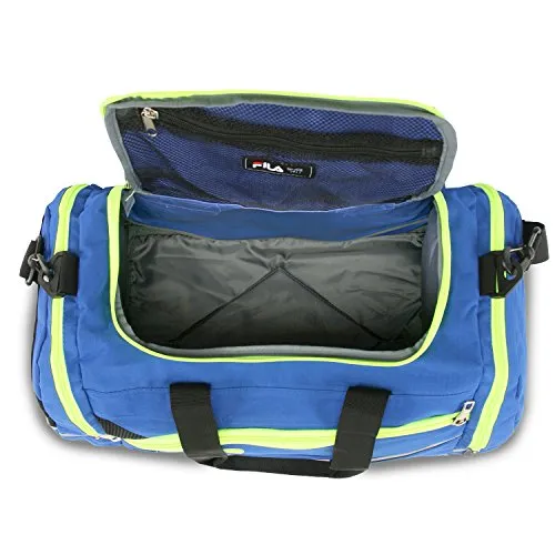 Fila Sprinter 19" Sport Duffel Bag, Blue/Neon