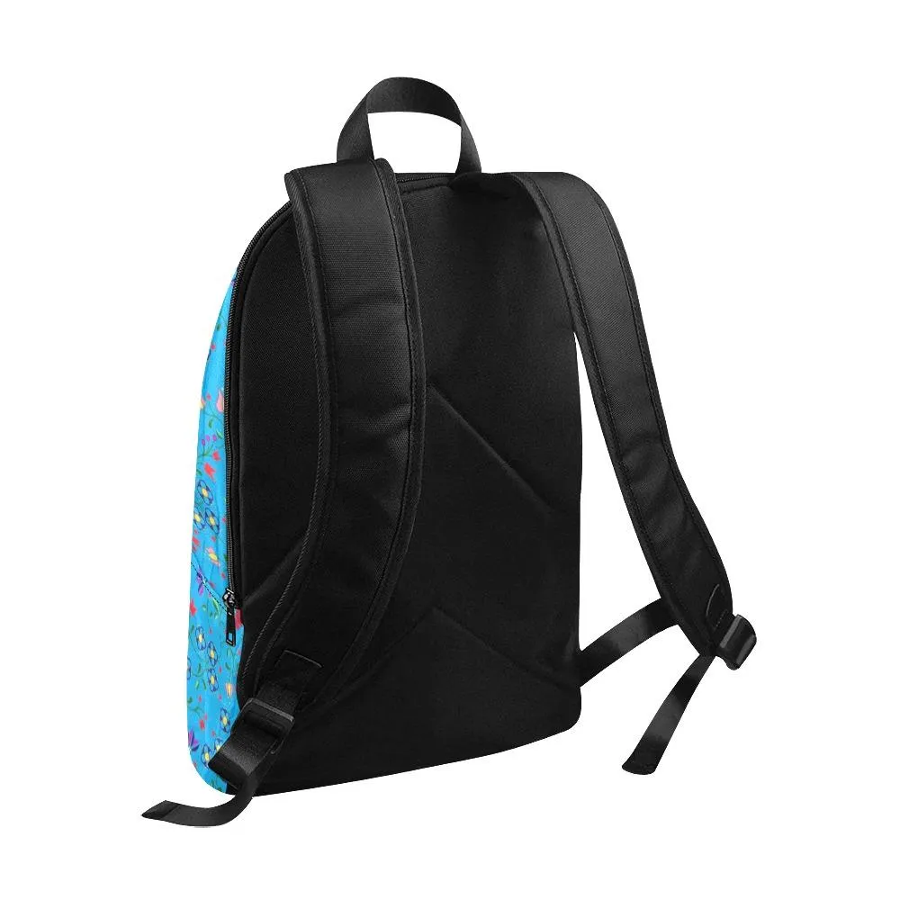 Fleur Indigine Ciel Fabric Backpack for Adult