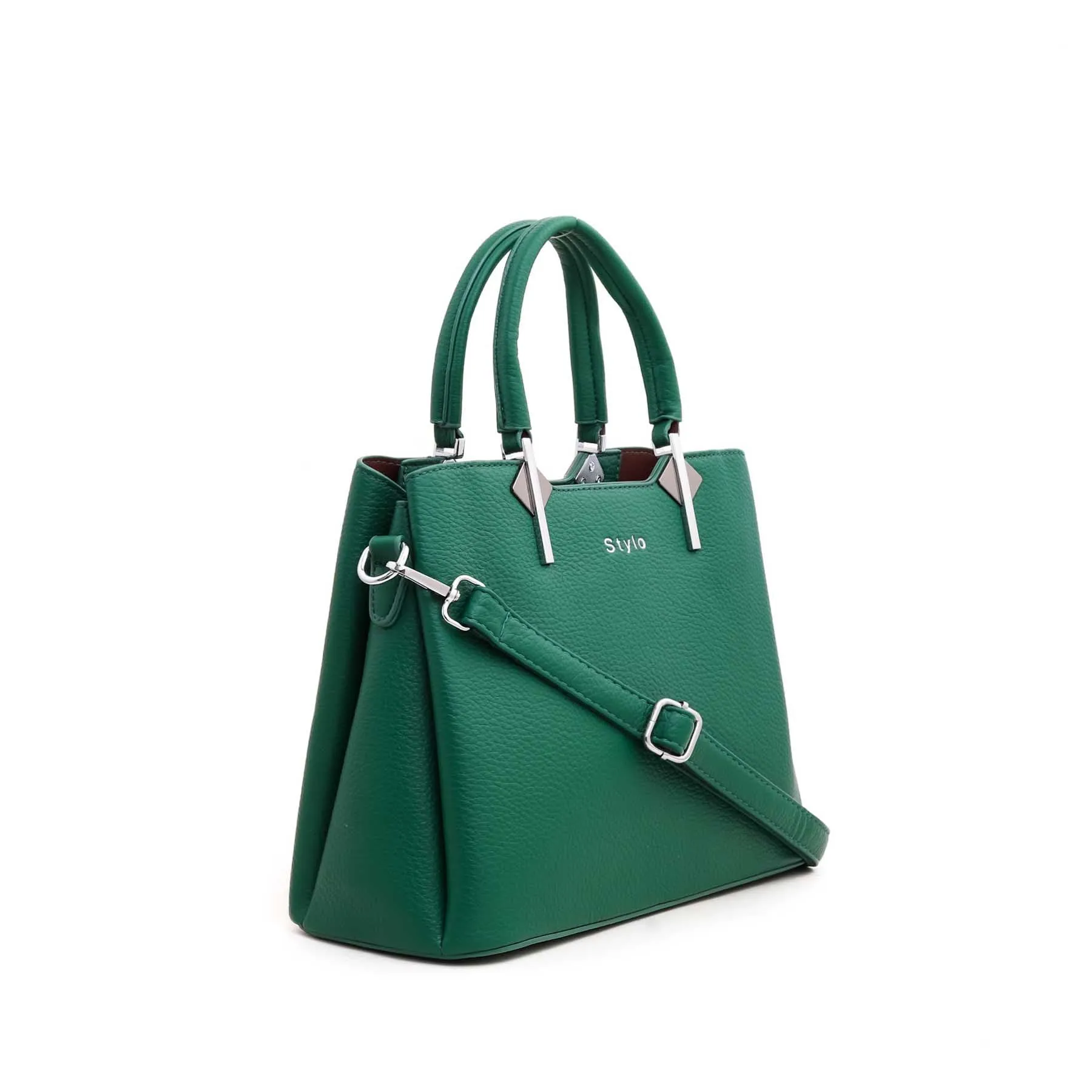 Green Formal Hand Bag P35972