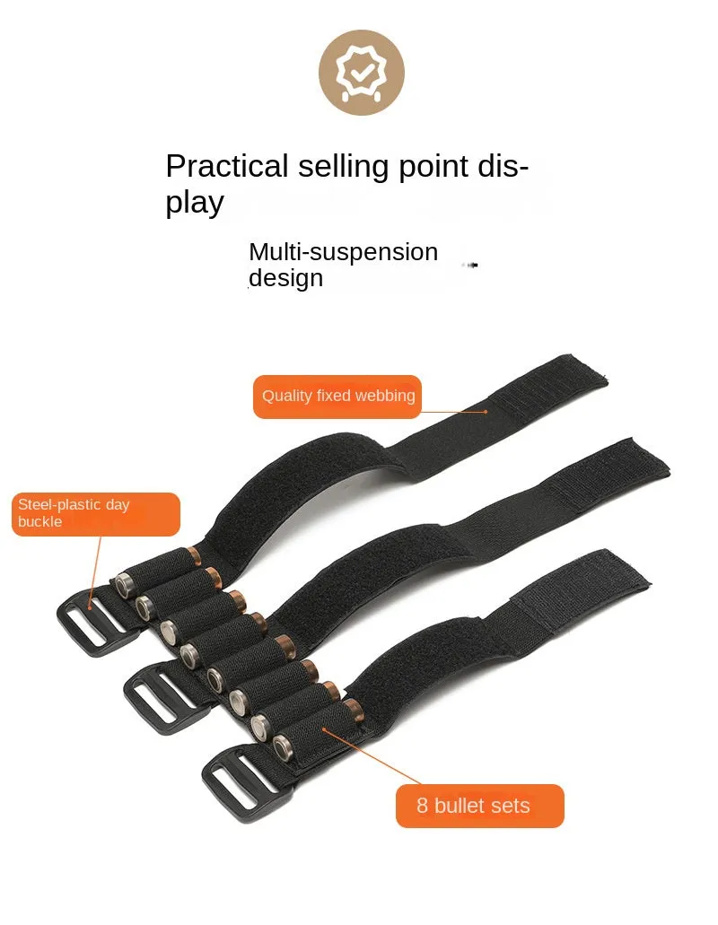 Hunting Tactical Cartridge Bandolier Shell Firearm Ammo Bullets Pouch Bags(Bulk 3 Sets)