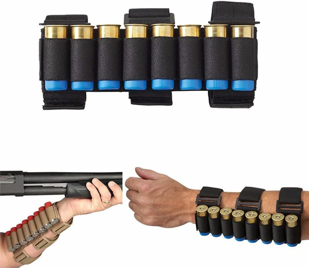 Hunting Tactical Cartridge Bandolier Shell Firearm Ammo Bullets Pouch Bags(Bulk 3 Sets)