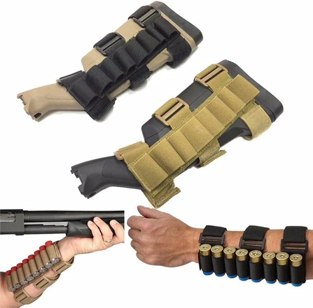 Hunting Tactical Cartridge Bandolier Shell Firearm Ammo Bullets Pouch Bags(Bulk 3 Sets)