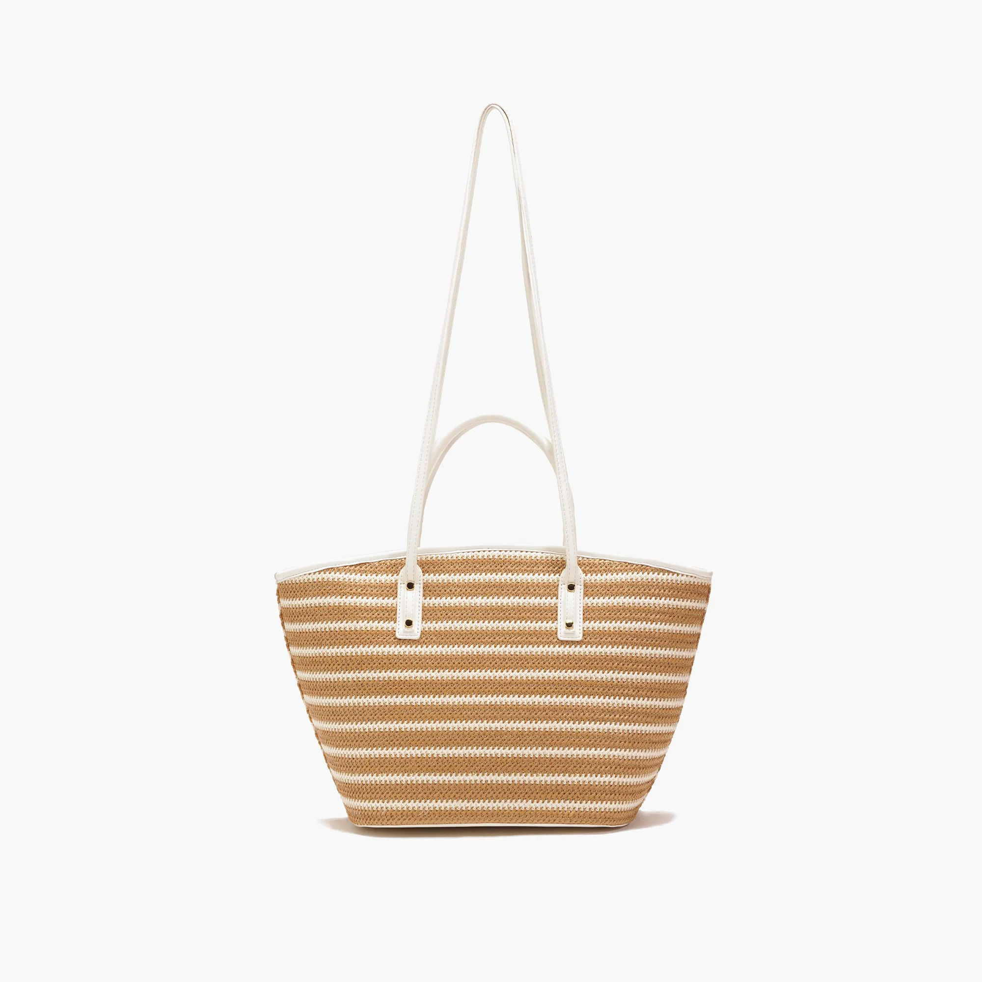 Instant Shipping! Sola Striped Straw Tote Handbag