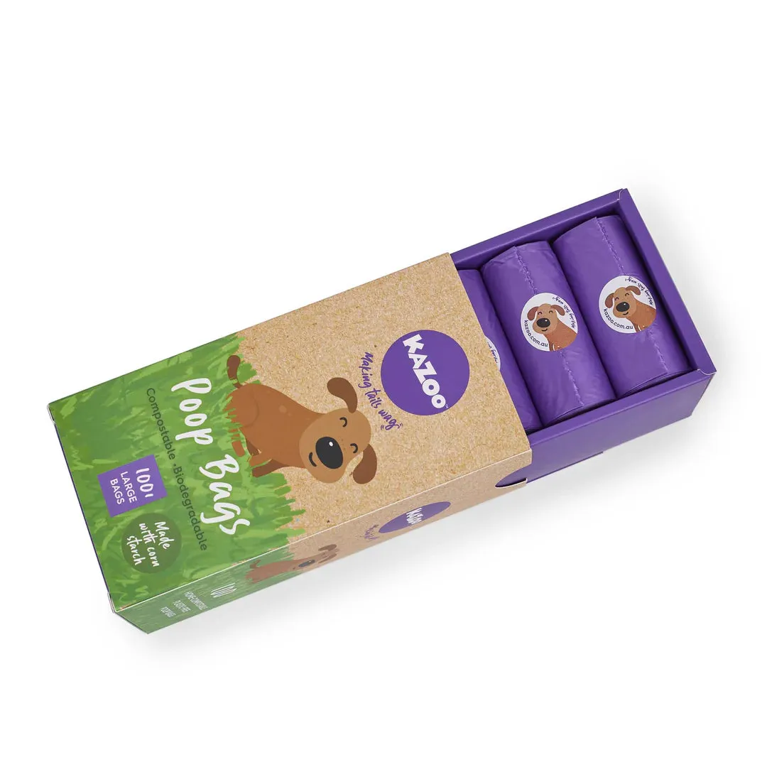 Kazoo Eco Friendly Compostable Poop Bags 100 Pack^^^