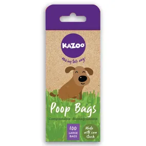 Kazoo Eco Friendly Compostable Poop Bags 100 Pack^^^