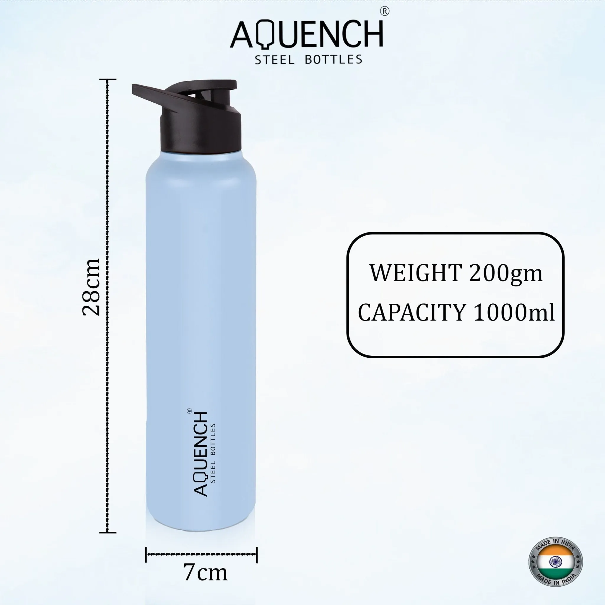 Lean Pro Light Blue Water Bottle