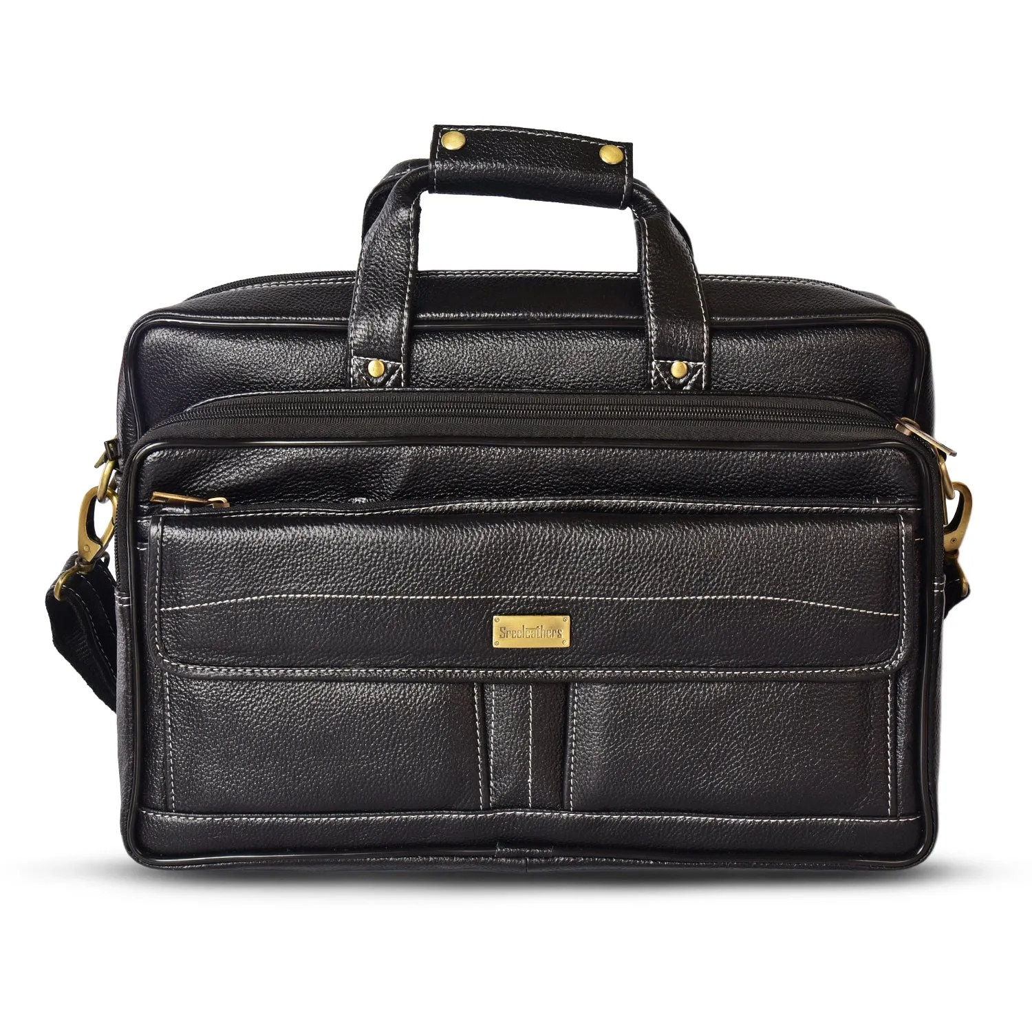 Leather Laptop Bag  998903 (Black)