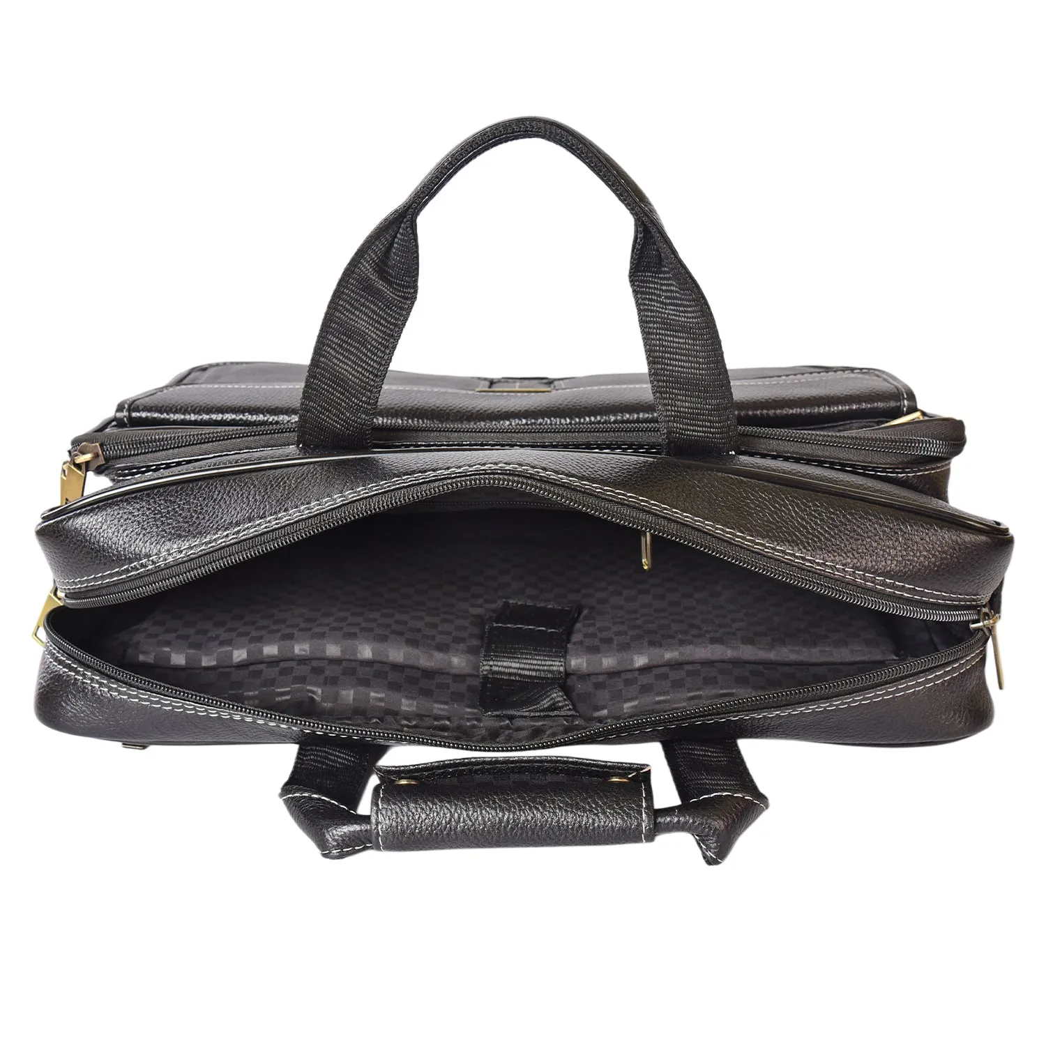 Leather Laptop Bag  998903 (Black)