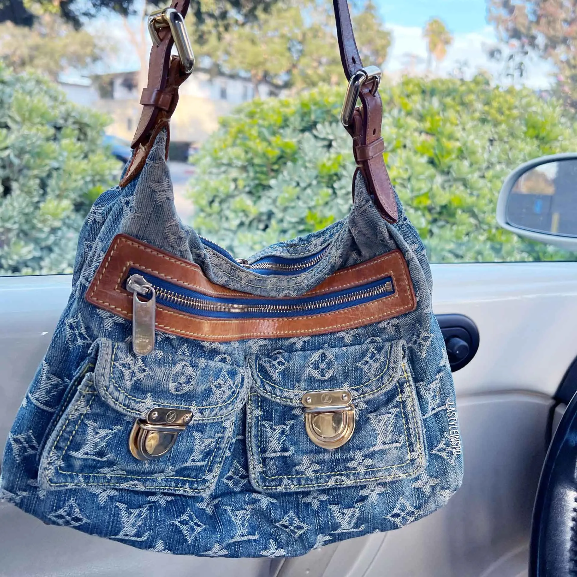 Louis Vuitton Monogram Denim Bag Vintage OS