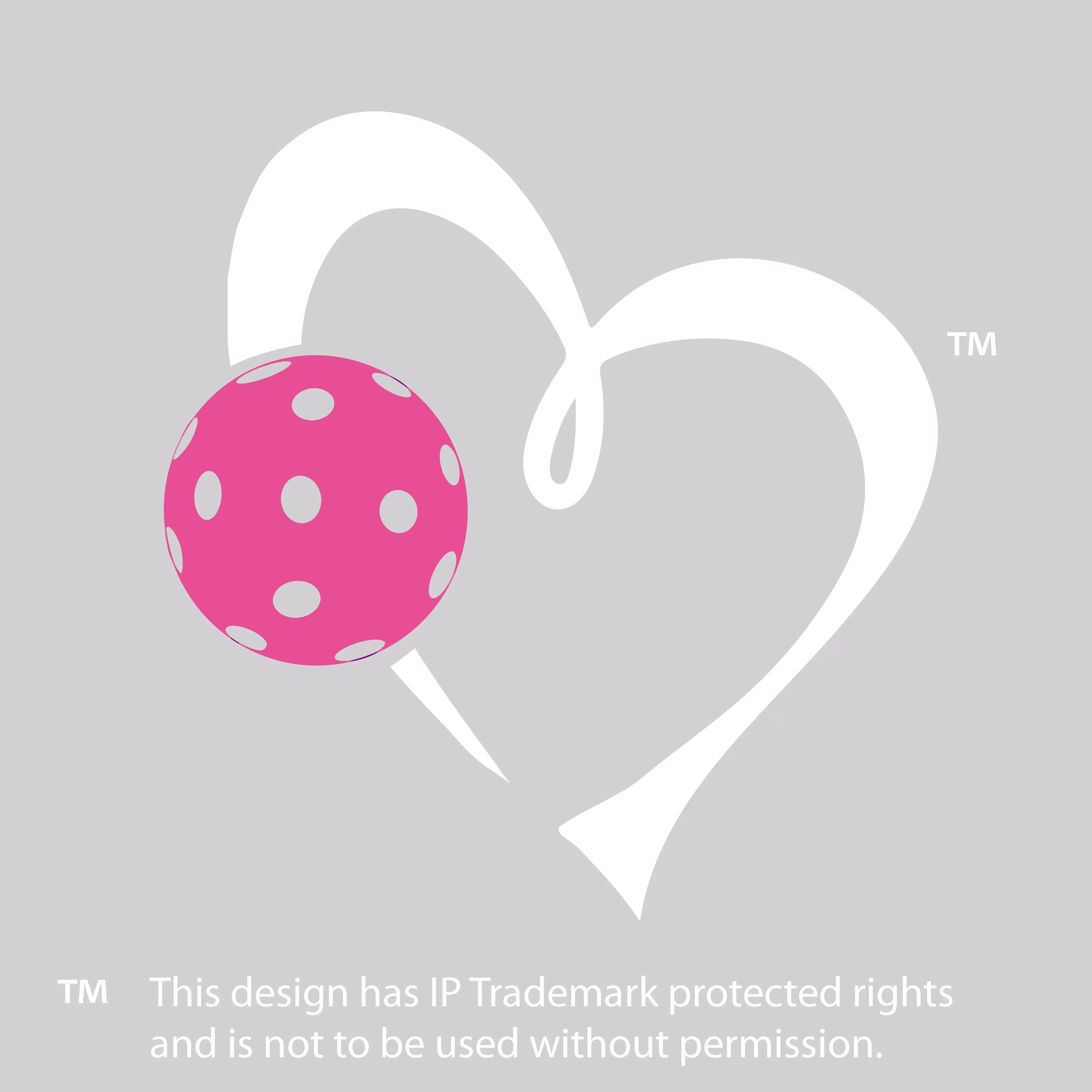 Love Pickleball (Pink and Purple) | Pickleball Dimensional Cosmetic Pouch Bag | Small Size Court Dimensional Bag