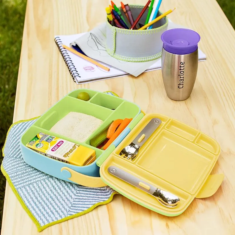 Lunch Bento Box with Stainless Steel Utensils