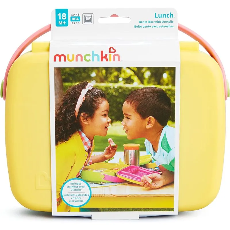 Lunch Bento Box with Stainless Steel Utensils