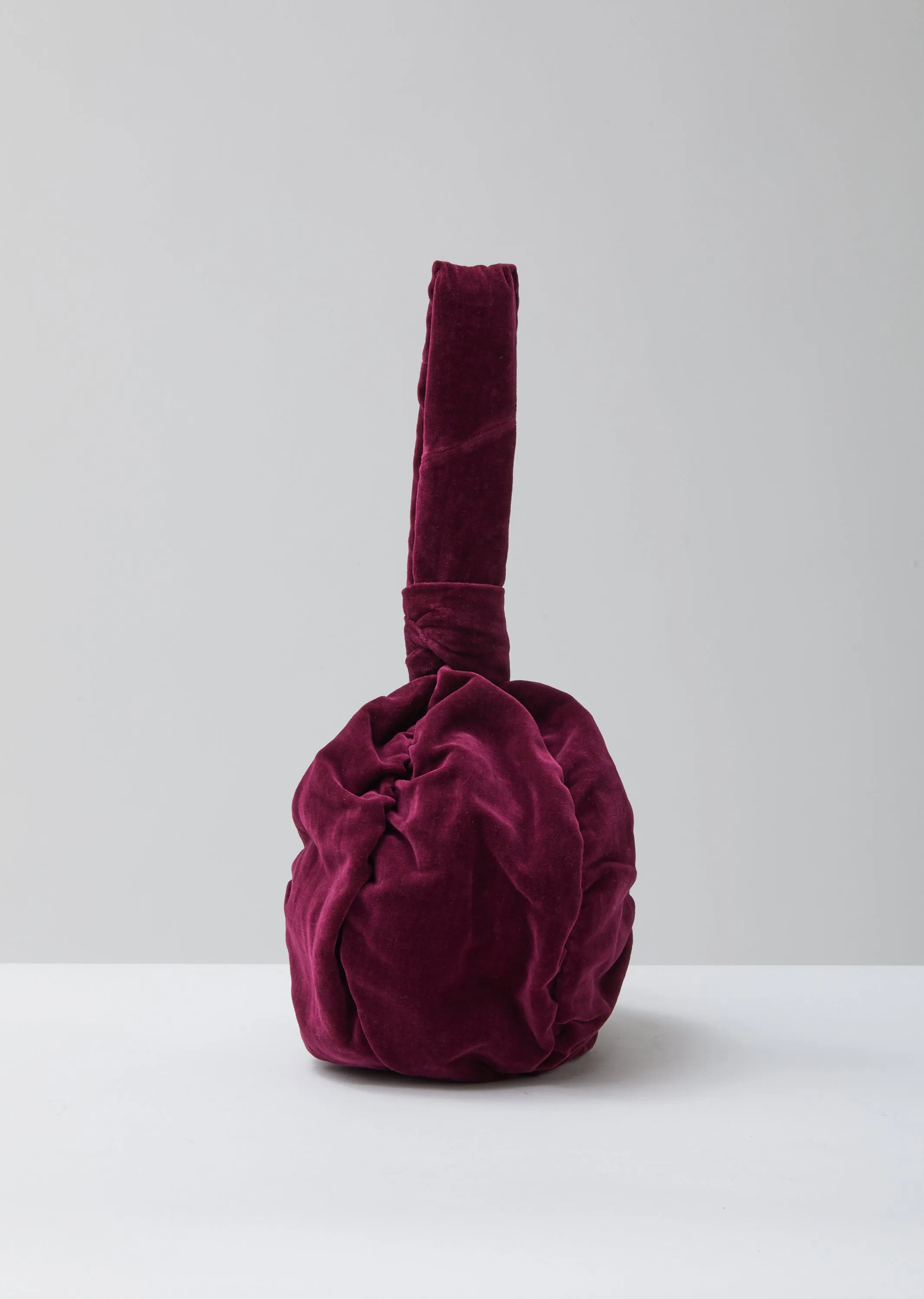 Magenta Velvet Purse Bag
